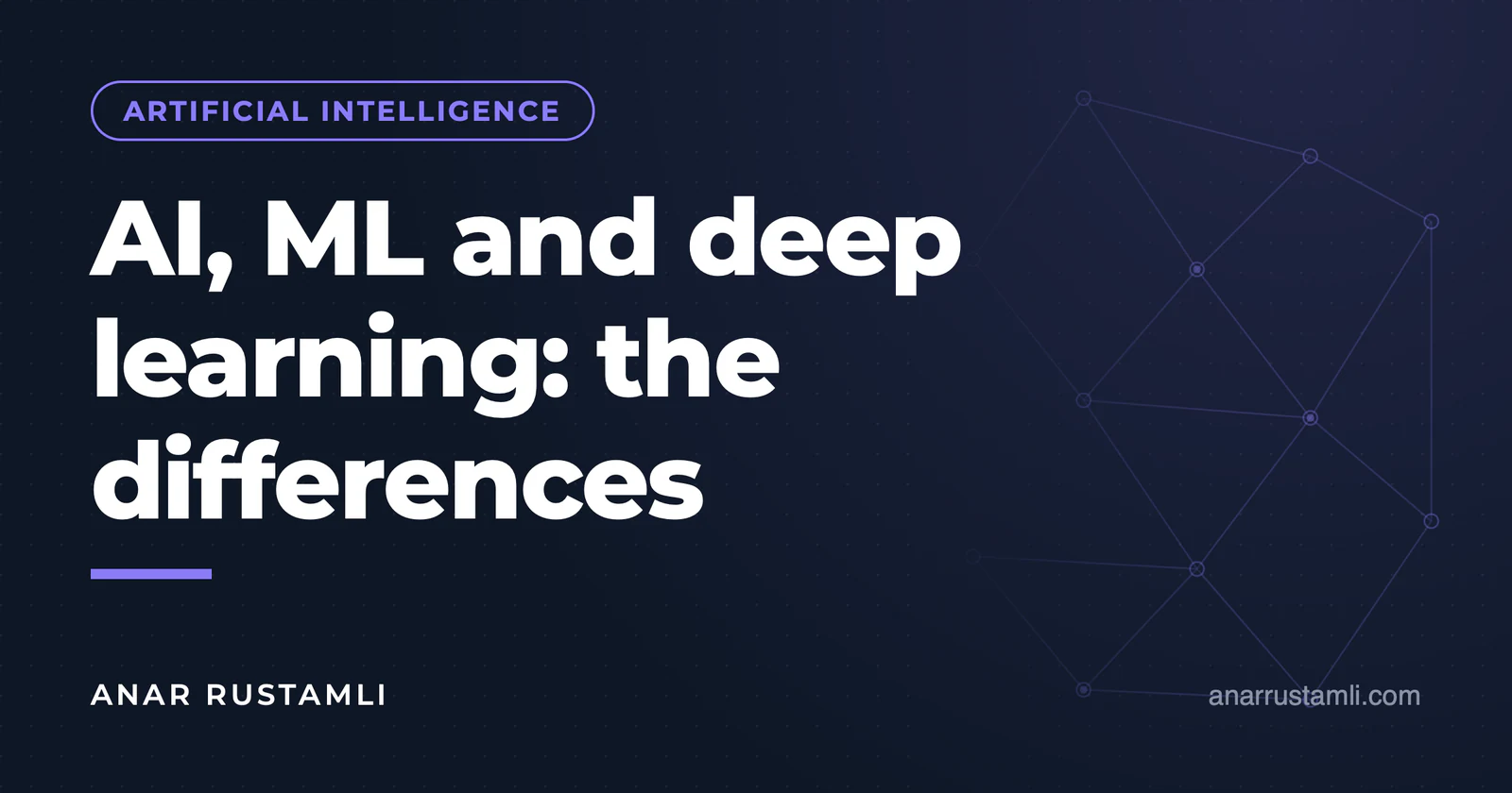 Differences between AI, ML and Deep Learning — Anar Rustamli