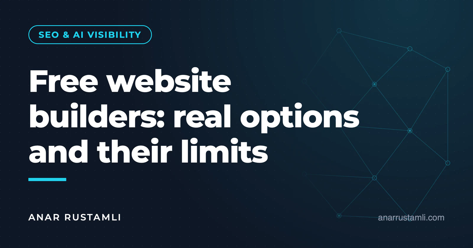 Creating a free site: real options and limitations — Anar Rustamli