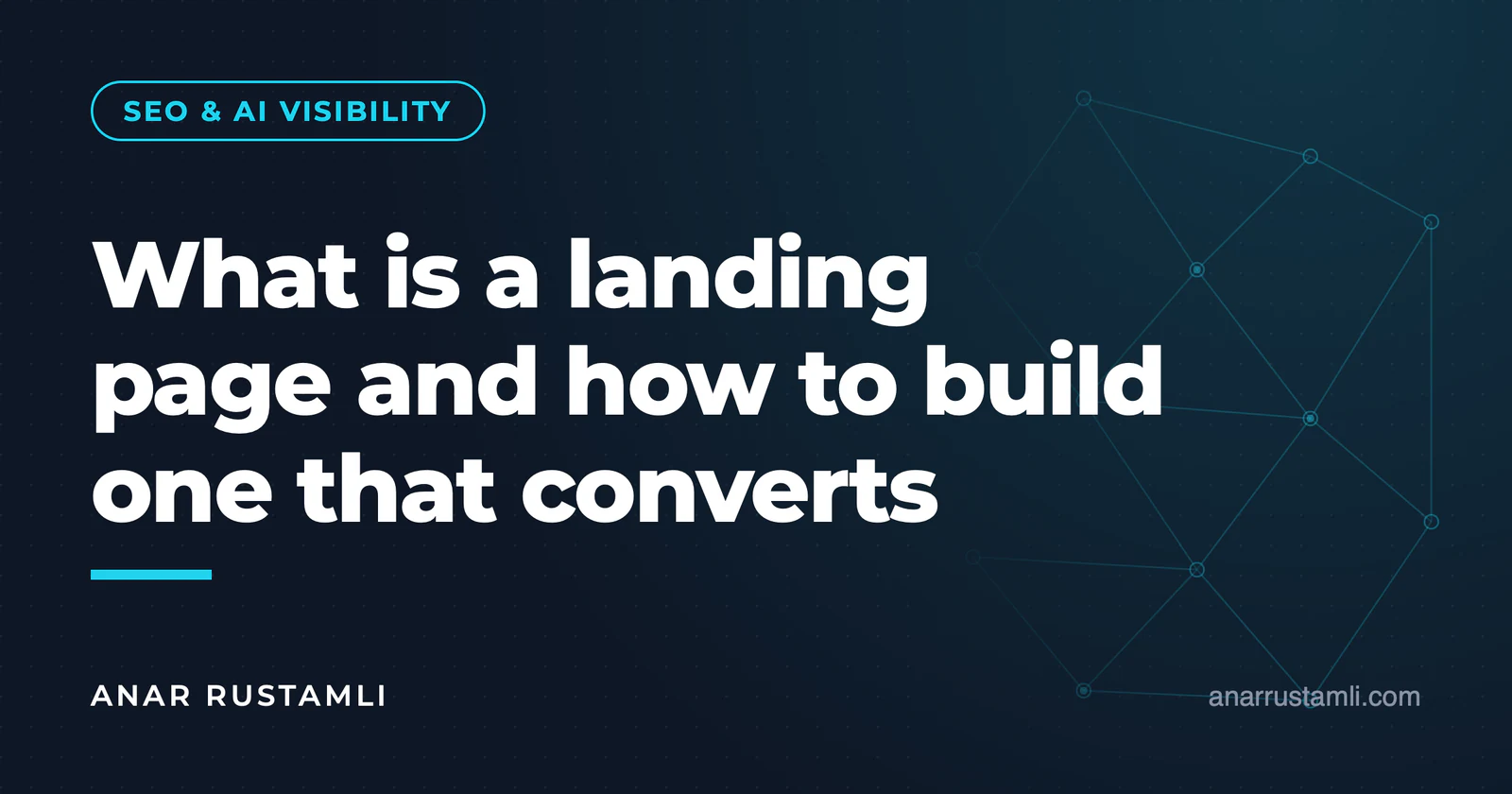 What is a landing page and how to build a sales landing — Anar Rustamli
