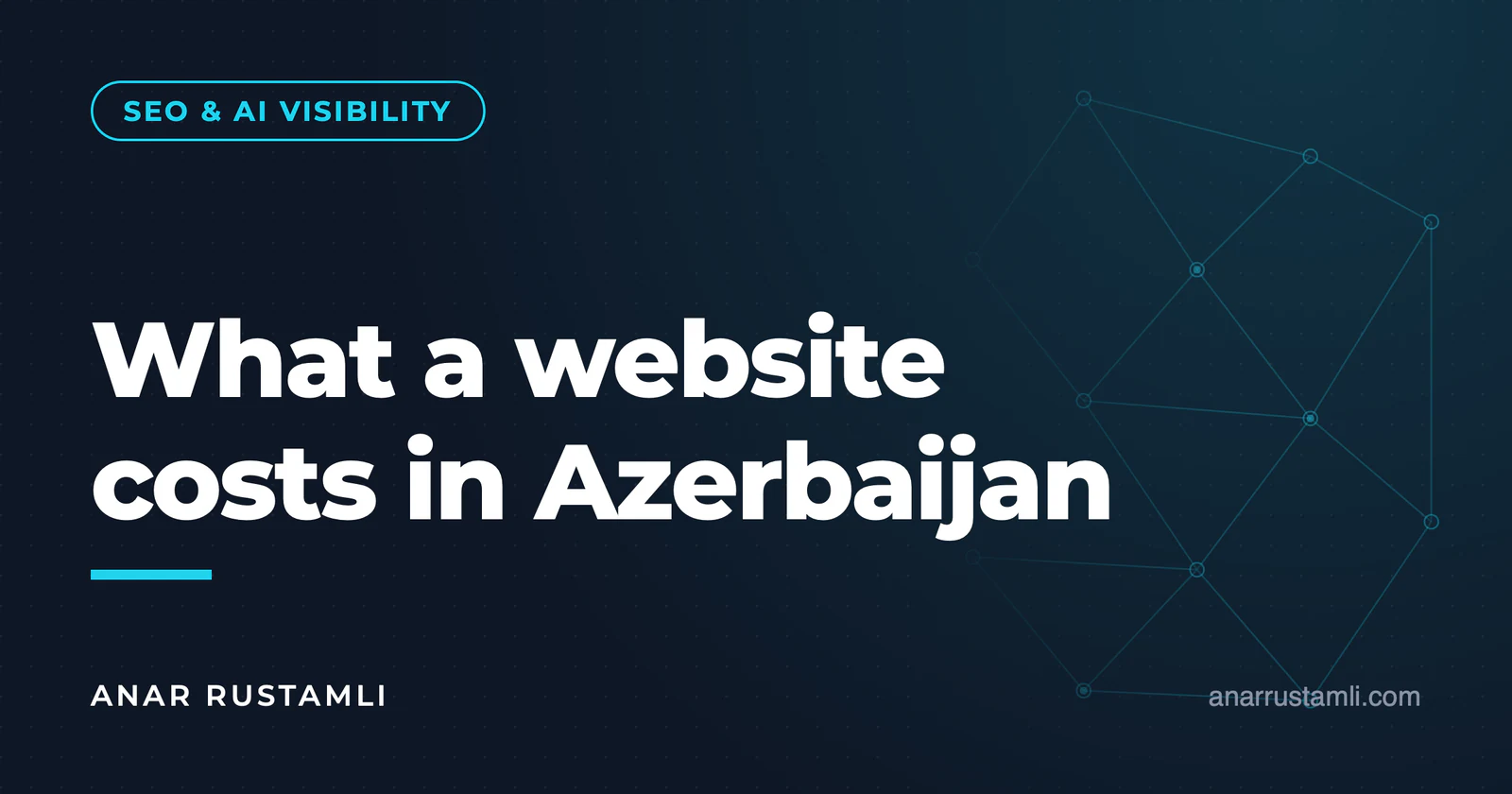 The price of the site: how much is paid in Azerbaijan — Anar Rustamli