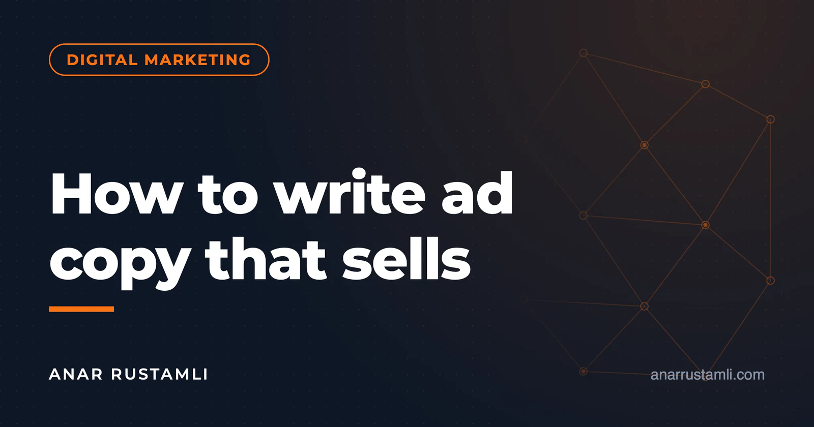 How to write sales advertising text (copywriting). — Anar Rustamli