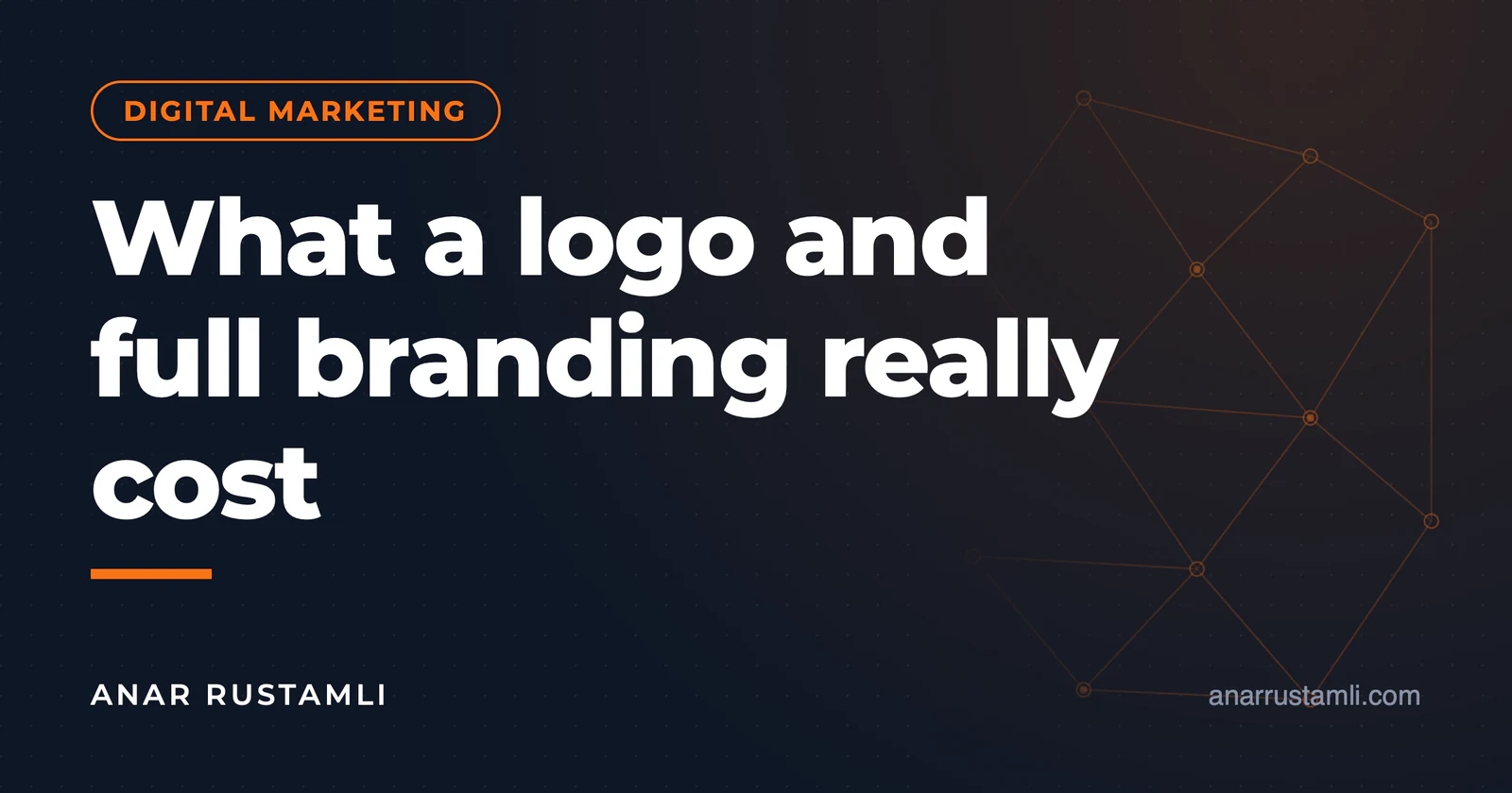 How much does a logo and branding cost? — Anar Rustamli