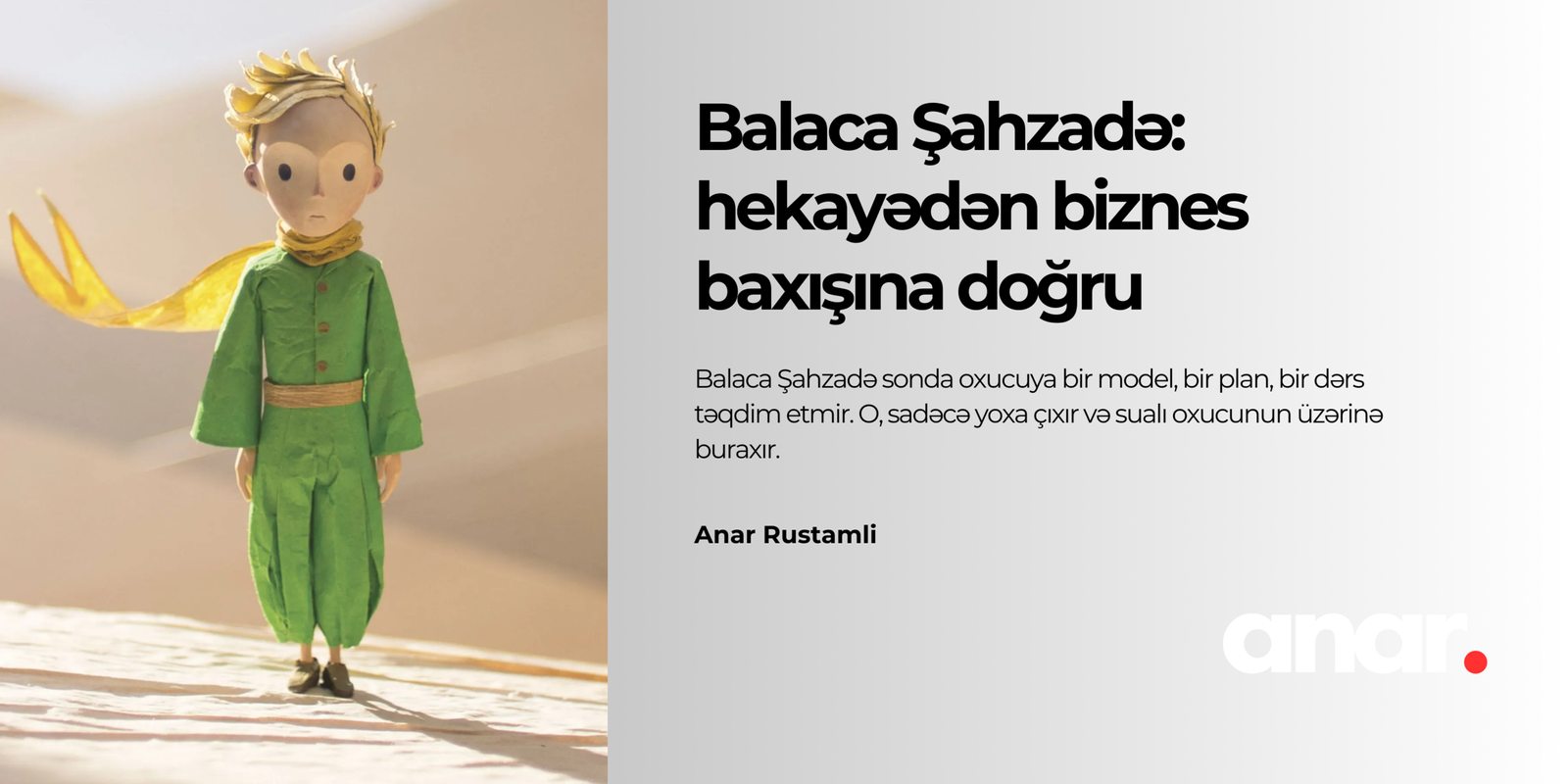 Anar Rustamli biznes hekayəsi